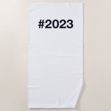 2023 Hashtag Beach Towel