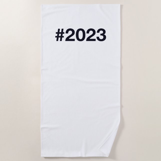 2023 Hashtag Beach Towel (Front)