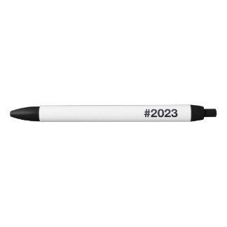 2023 Hashtag Black Ink Pen