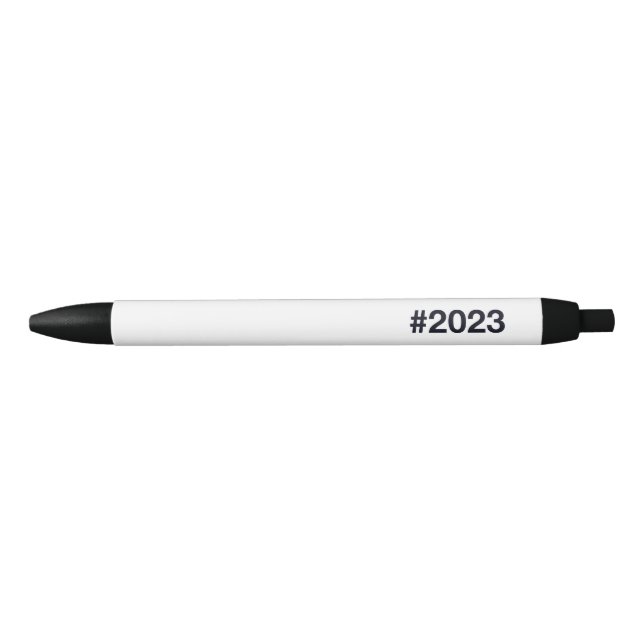 2023 Hashtag Black Ink Pen (Front)