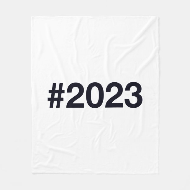 2023 Hashtag Fleece Blanket (Front)