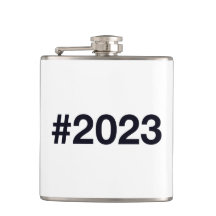 2023 Hashtag Hip Flask