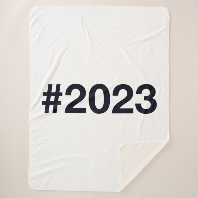 2023 Hashtag Sherpa Blanket (Front)