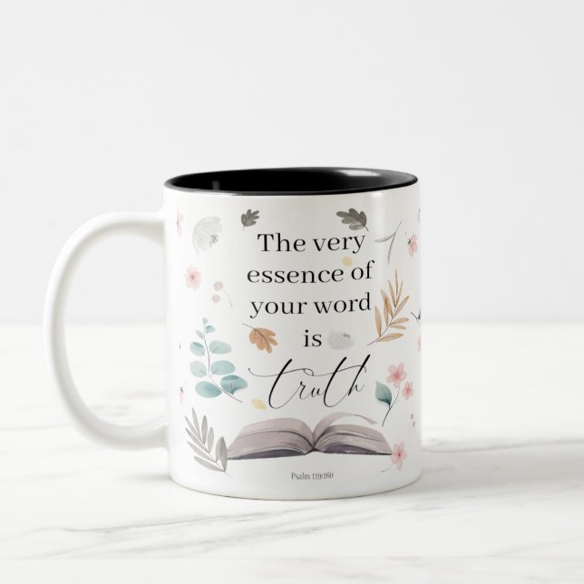 2023 JW année texte Psaume 119:160 Café Mug (Gauche)