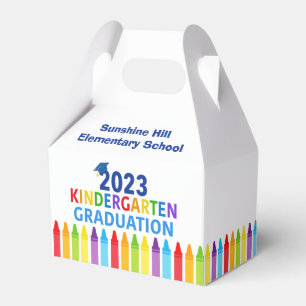 2023 Kindergarten Graduation Custom School Party Favor Box