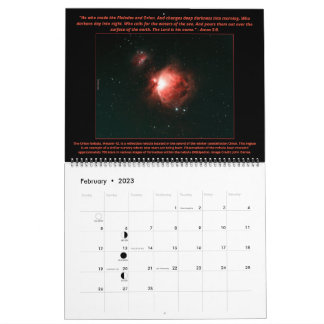 2023 LARGE Psalm 19 Astronomy Society Calendar R2