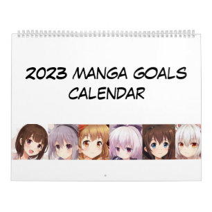 2023 manga anime girls calendar goals 