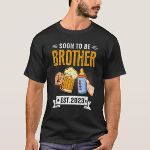 2023 Mens Soon To Be Brother 2023 Father's Day T-Shirt
