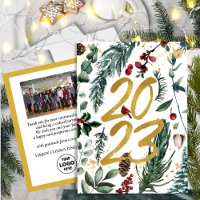 2023 New Year Business Photo Festive Pine Bough