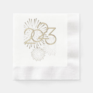 2023 New Years Day Fireworks Napkin