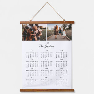 2023 Photo Calendar Editable Colour Wall Tapestry