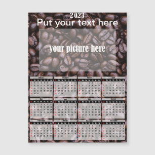 2023 Photo Personalized Fridge Magnet Calendar