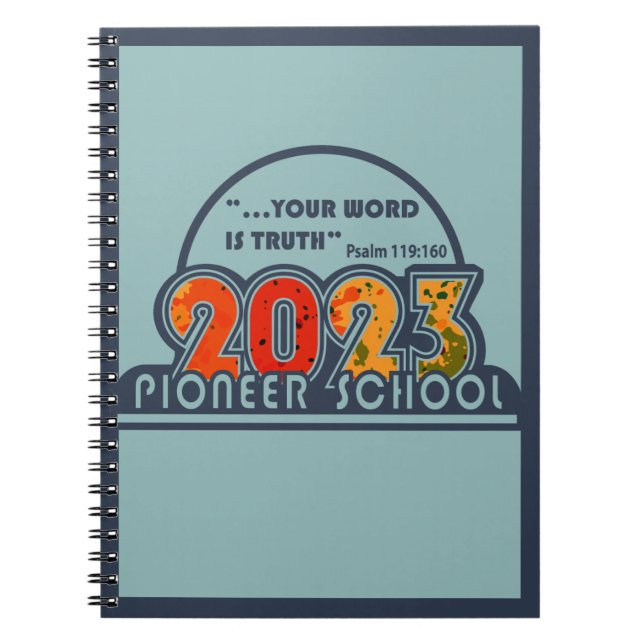 2023 Pioneer School Notebook (Front)