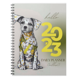 2023 Planner - Happy dog by CallisC  Notebook