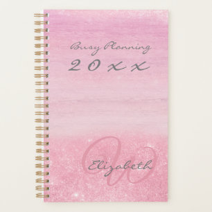 2023 Planner Pink Ombre Shimmer with Monogram
