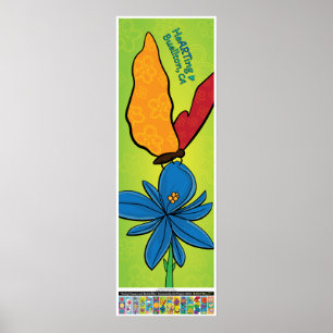2023 Poster -Violet(te) & Butterfly -Buellton.Art 
