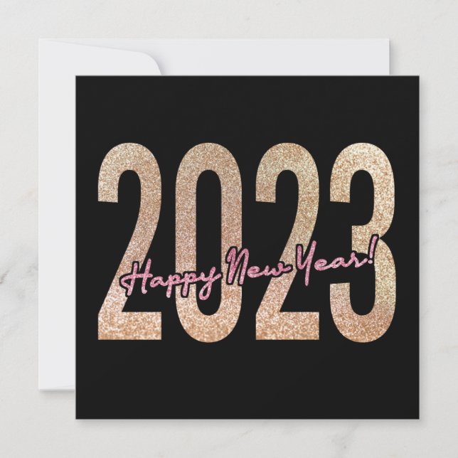 2023 premium design with glittery texture save the date (Front)