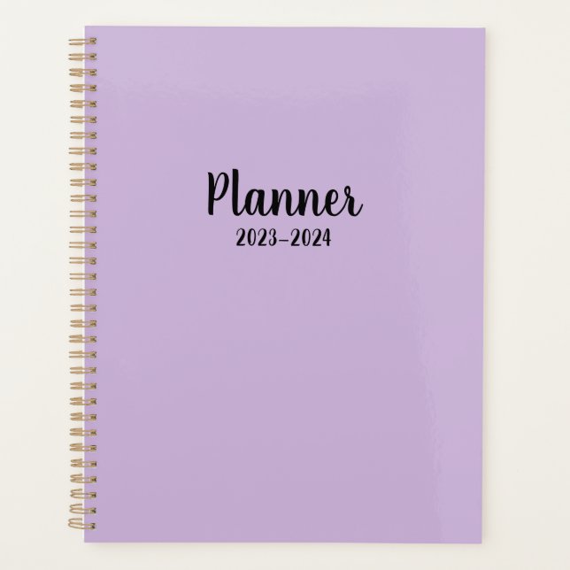 2023 purple Monthly/Weekly Planner (Front)