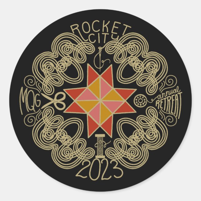2023 RCMQG Retreat Sticker (Front)