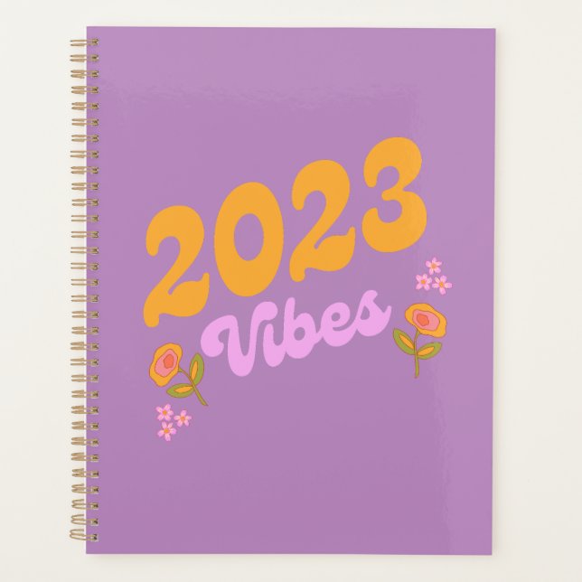 2023 Retro Vibes Yearly Planner (Front)