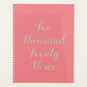 2023 Script Planner Peach Pink