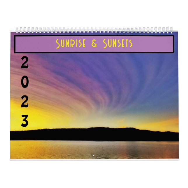 2023 Sunrise & Sunsets Calendar | Idaho (Cover)