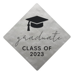 2023 Tassel Graduation Silver Cap Topper