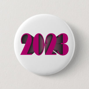 2023 VIVA MAGENTA 2 INCH ROUND BUTTON