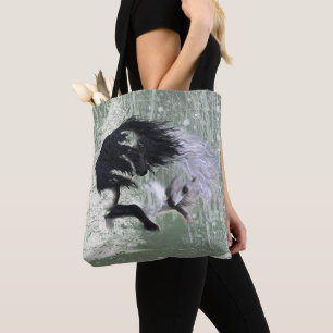 2023 Winter Horses 2-sided Tote Bag