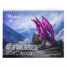 2023 Witches and Dragons Calendar by Ariel Burgess