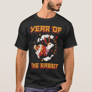 2023 Year of the Rabbit Cat Chinese Zodiac New Yea T-Shirt