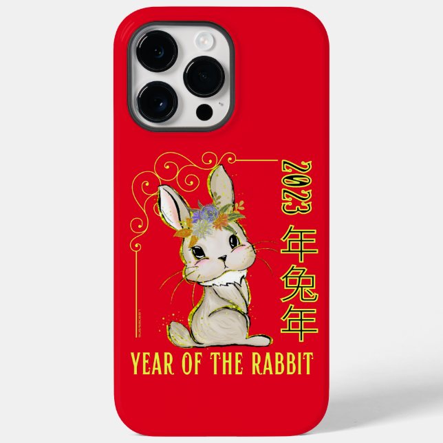 2023 YEAR OF THE RABBIT chinese new year gift idea Case-Mate iPhone Case (Back)