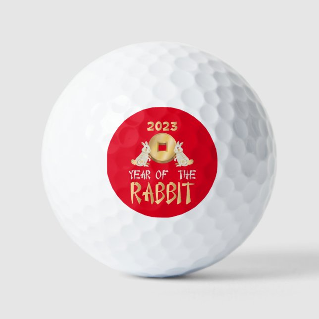 2023 Year Of The Rabbit Chinese New Year    Golf Balls (Front)