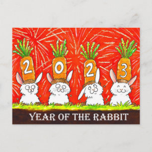 2023 Year of the Rabbit Postcard
