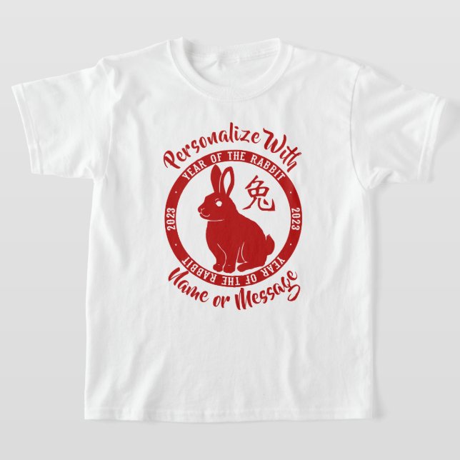 2023 Year Of The Rabbit T-Shirt (Laydown)