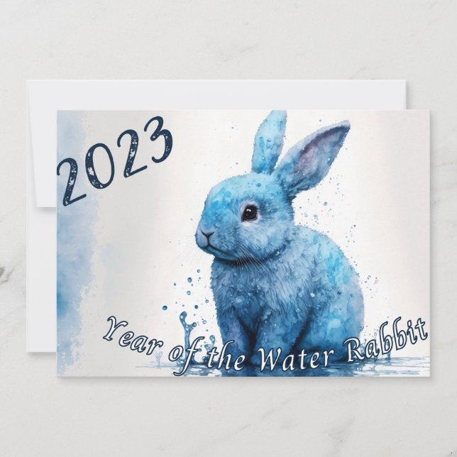 2023 Year of the Water Rabbit Postcard (Front)