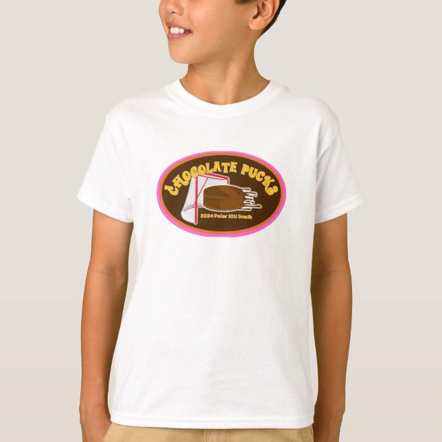 2024 10U South Chocolate Pucks Kids Tshirt - Round (Front)