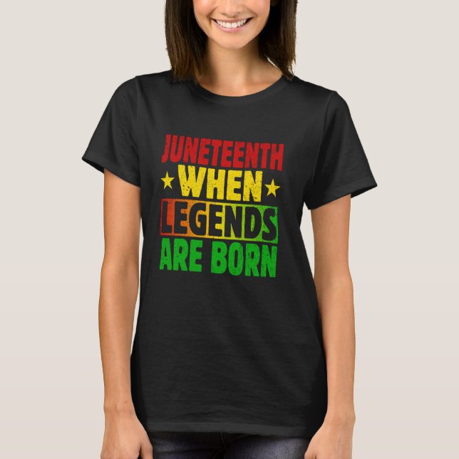 2024 19th Of June Birthday - June 19 Juneteenth Bi T-Shirt (Front)