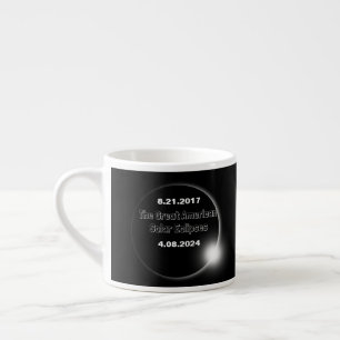 2024 & 2017 Double Dated Solar Eclipse Espresso Cup