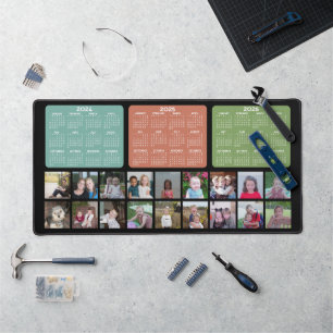 2024 2025 2026 Calendrier avec 18 Photos - noir