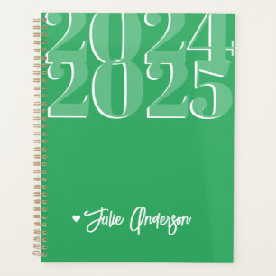 2024 - 2025 Personalized Green Student Planner