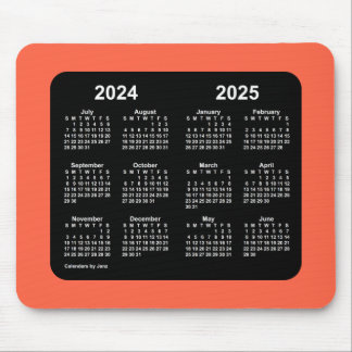 2024-2025 Tomato Red Calendar by Janz Mouse Pad