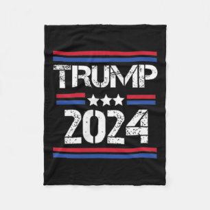 2024 2 Side I'm Voting Convicted Felon Fleece Blanket