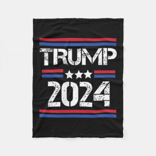 2024 2 Side I'm Voting Convicted Felon  Fleece Blanket (Front)