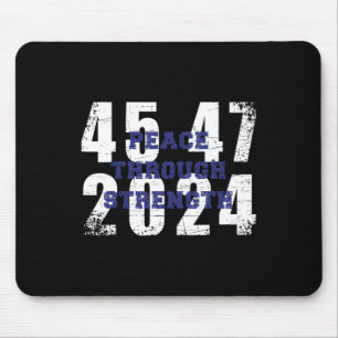 2024 45 47 America First Maga Cool Vintage Unique Mouse Pad