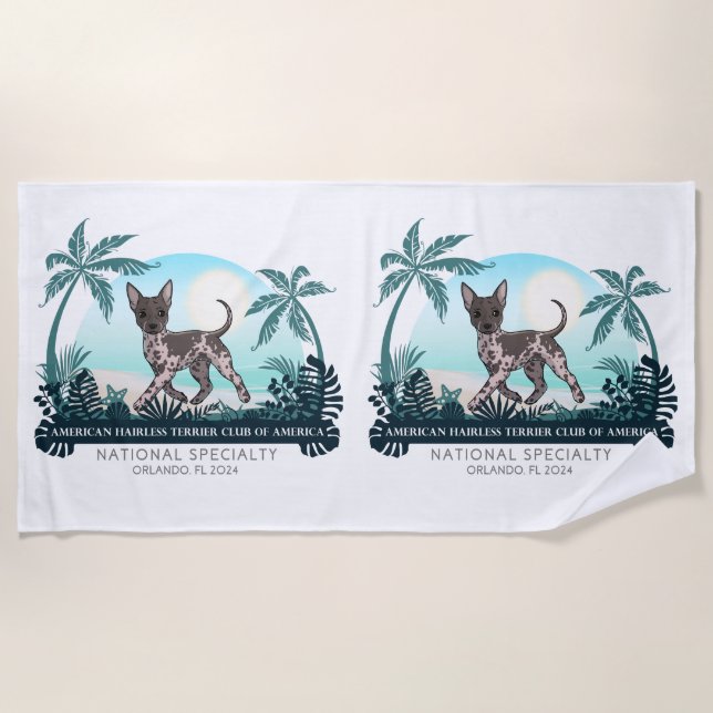 2024 AHTCA Nat'l Specialty Logo Beach Towel (Front)