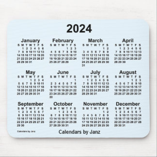 2024 Alice Blue Calendar by Janz Mouse Pad