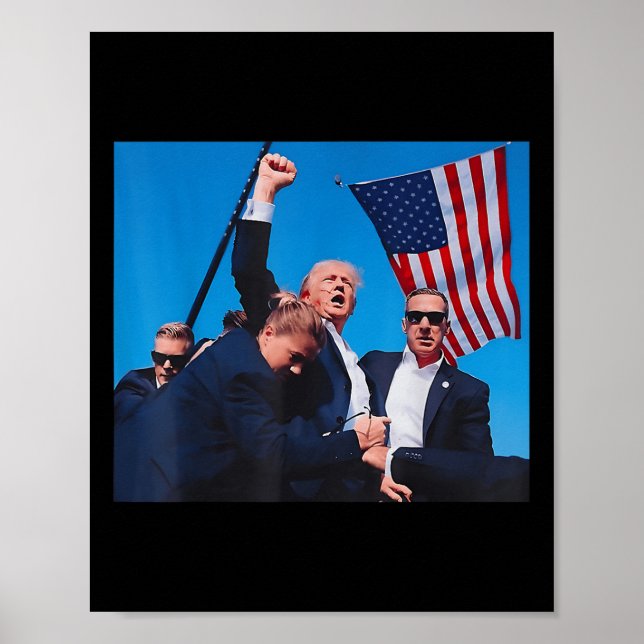 2024 Asination Butler Pennsylvania Trump Fight  Poster (Front)