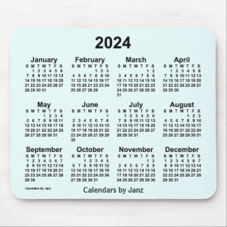 2024 Azure Calendar by Janz Mouse Pad