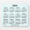 2024 Azure Calendar by Janz Mouse Pad